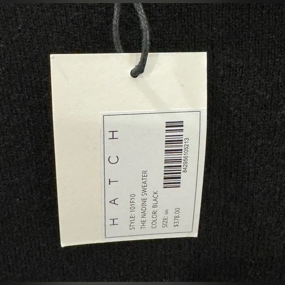 Hatch Maternity 100% Cashmere Sweater in Black, O/S - Picture 5 of 12